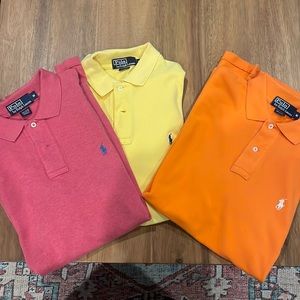 Men medium polo shirts